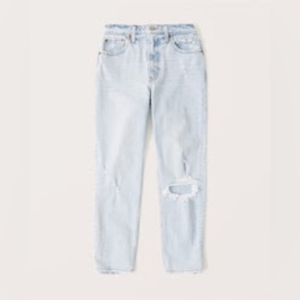 Abercrombie & Fitch Curve Love High Rise Mom Jeans